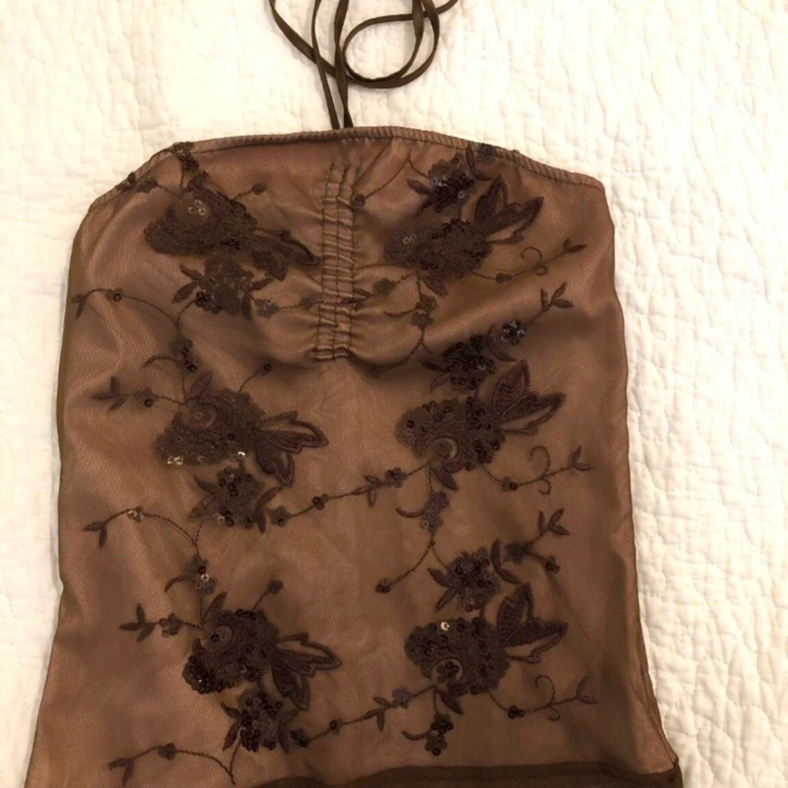 Brun festlig topp - 91