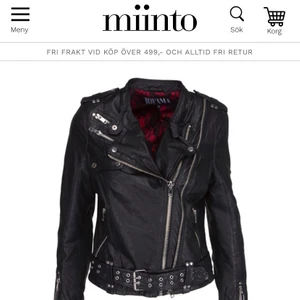 Miinto skinnjacka  - Säljer denna skitsnygga skinnjacka från Miinto/Kenza.⚡️⚡️⚡️Den köptes för 3999kr! 