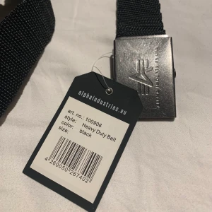 Alfa Industries skärp - Helt nytt skärp från alfa industries. Modellen ”heavy duty” i svart. 100kr + frakt