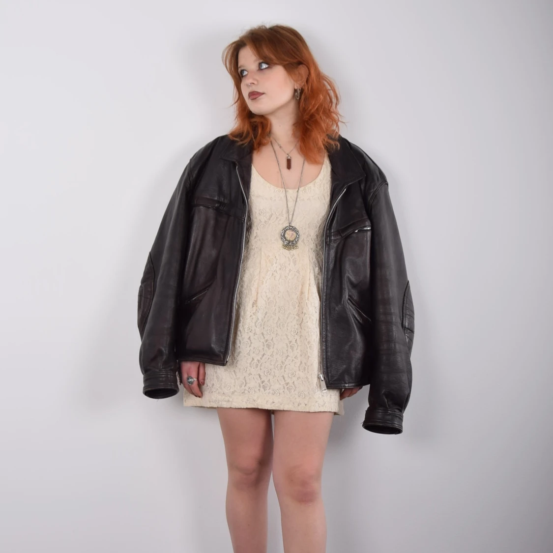 Krämvit klänning! - 90