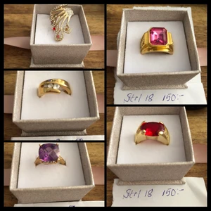 Guldplätterade ringar nya - Fina guldplätterade ringar , 100:- styck