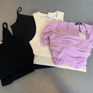 Klänningar - 4 klänningar från olika märken bland annat bikbok! Två svarta Midi-klänningar och två korta! Passar stl S-M! Köp alla för 400kr eller 150kr styck! 