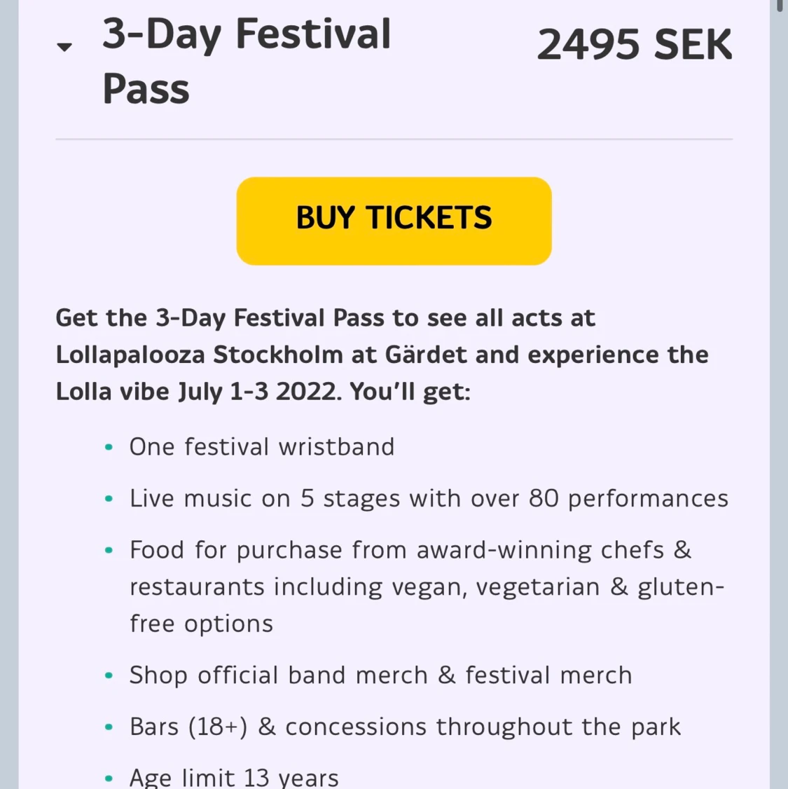 Tre dagars pass lollapalooza - 90