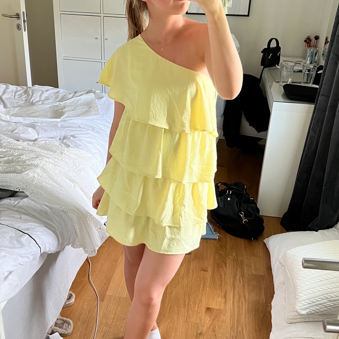 Gul zara klänning  - 90