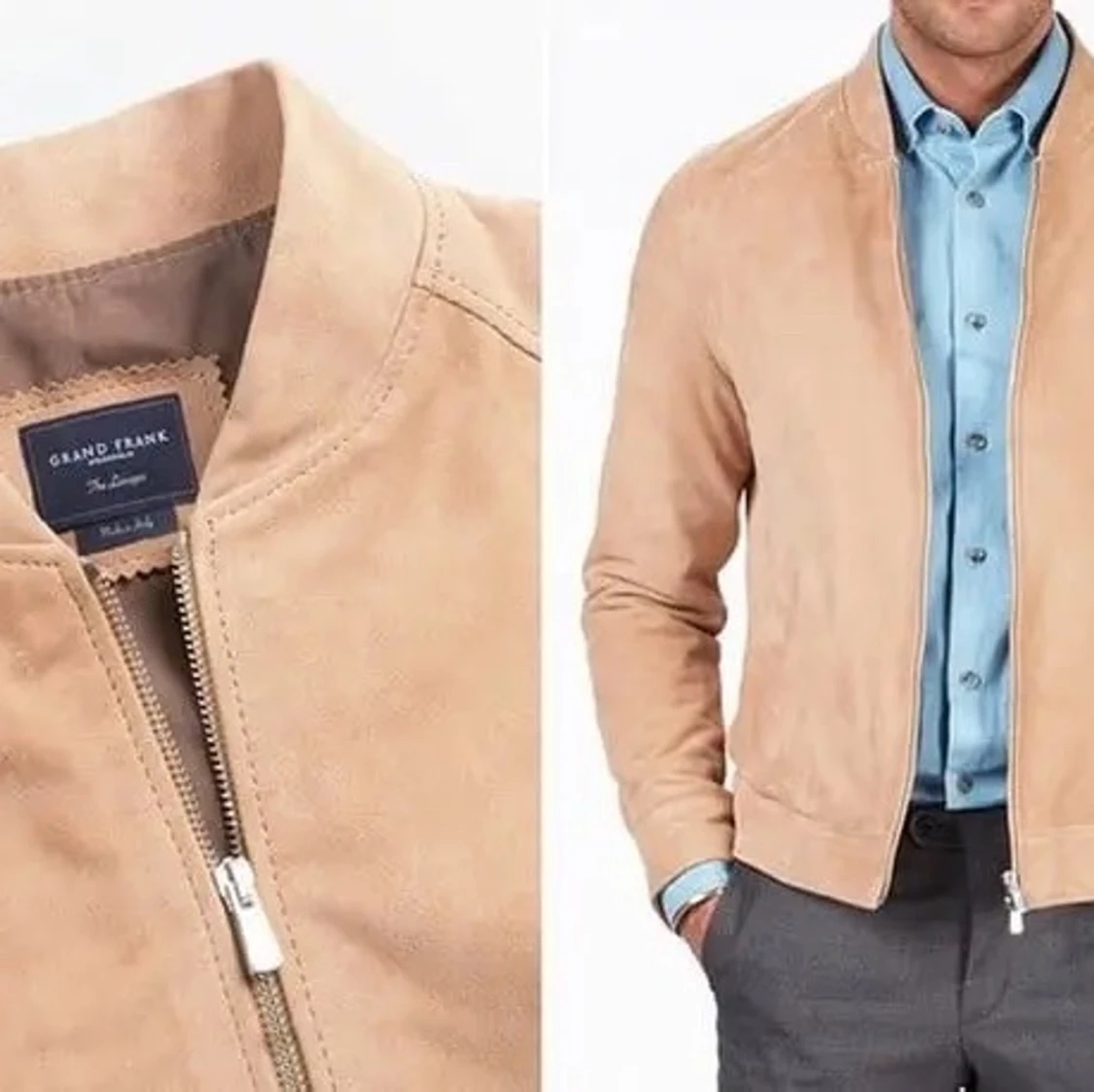 Grand Frank Italian Suede Bomber - 91