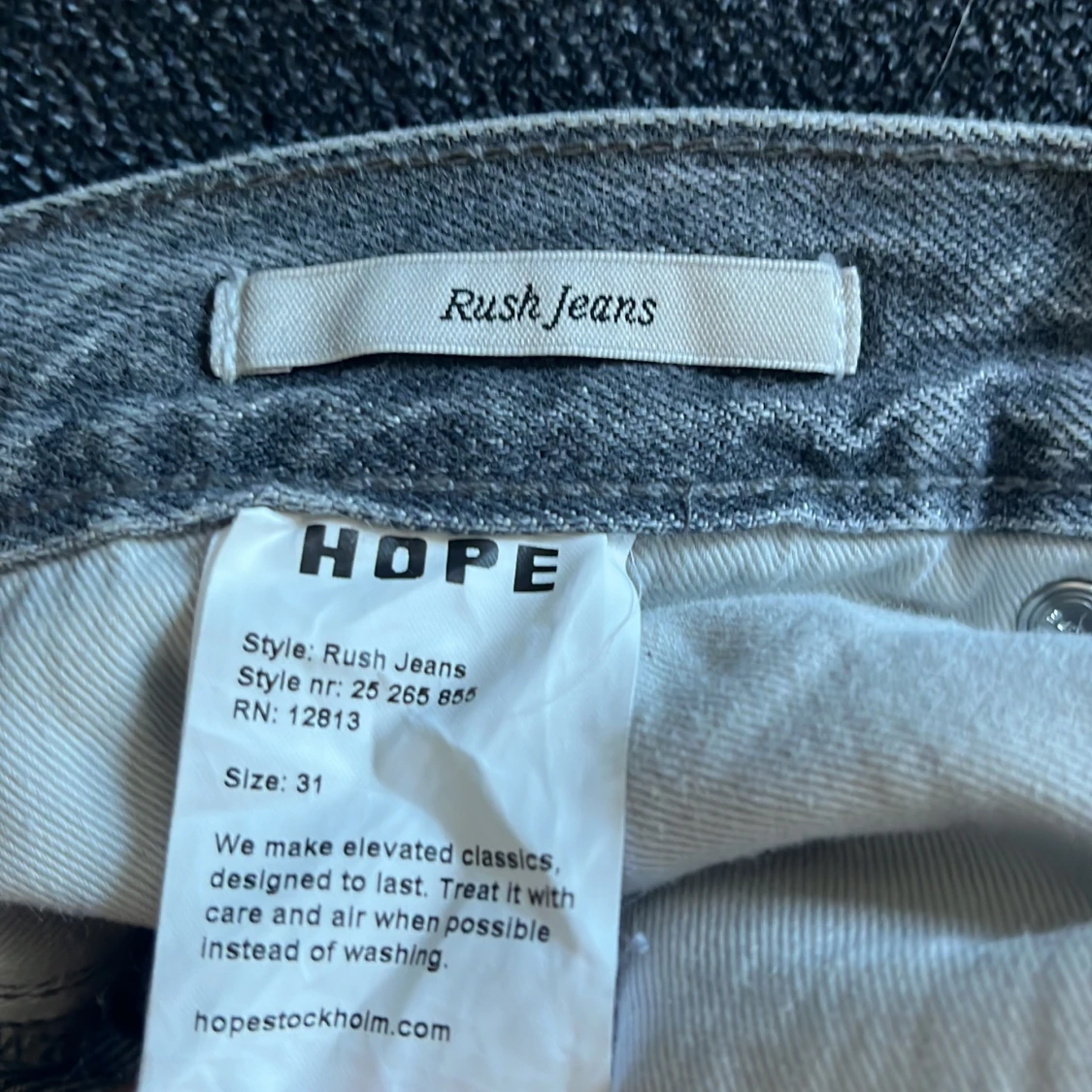 Hope rush jeans grå - 91