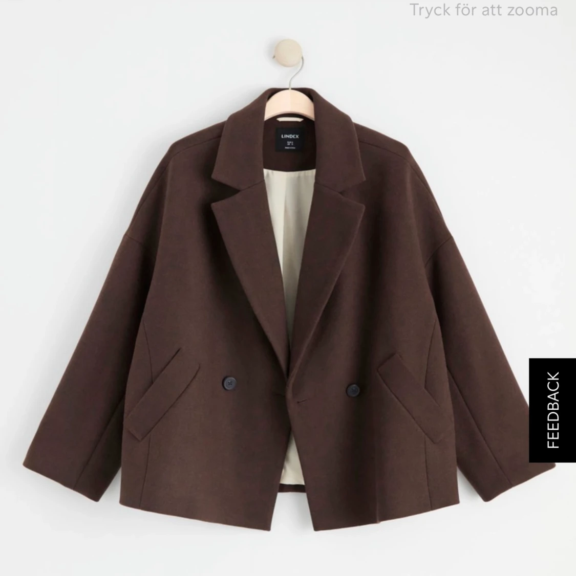 Kort brun kappa från Lindex  - 90