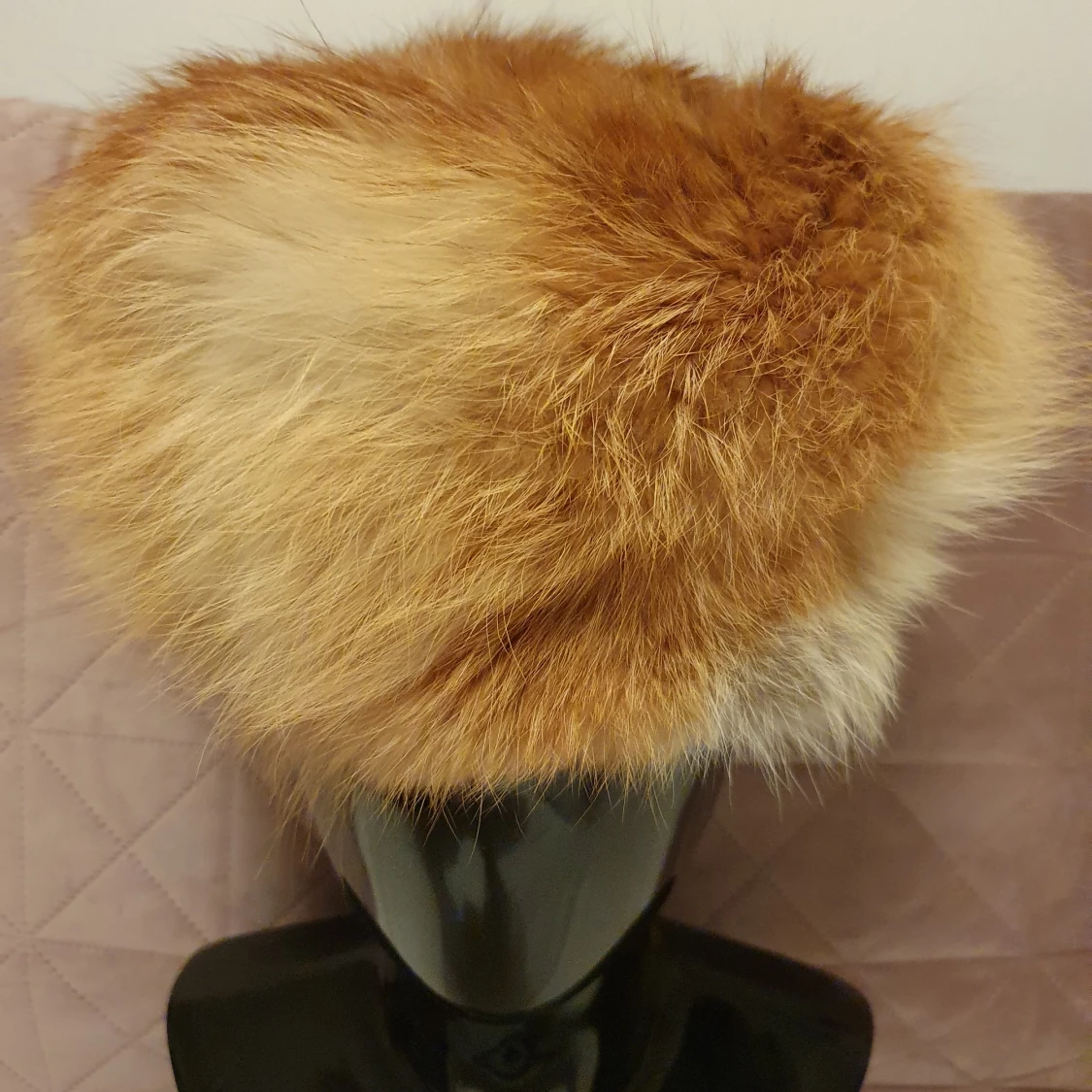 Pälsmössa/hatt äkta rävskinn