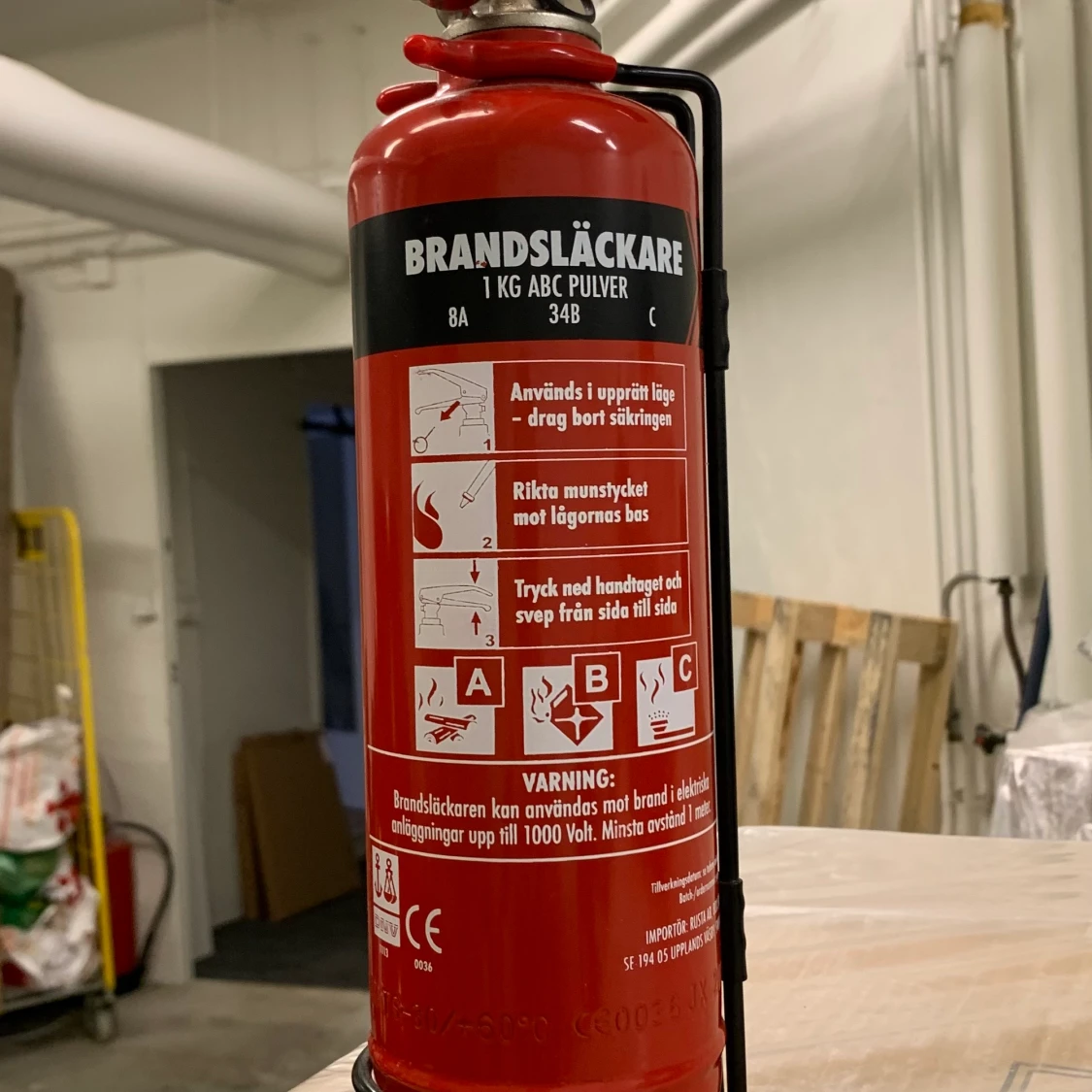 1kg brandsläckare 
