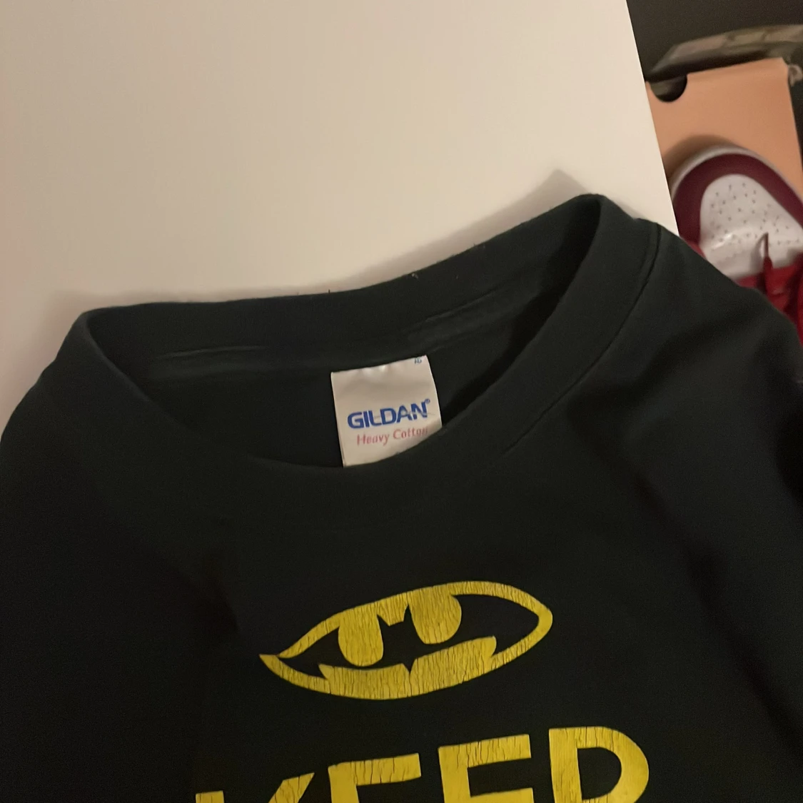 Svart tröja med Batman tryck  - 91