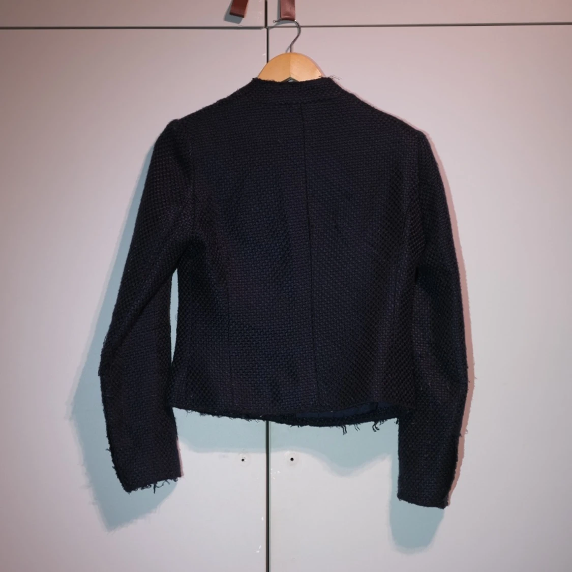 Blue Chanel-like blazer with gold buttons - 90