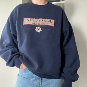 Vintage sweatshirt  - Marinblå vintage sweatshirt i storlek L. Med trycket Keystone Colorado. I fint skick!