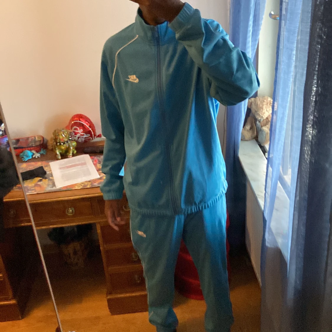 Nike blå tracksuit  - 91