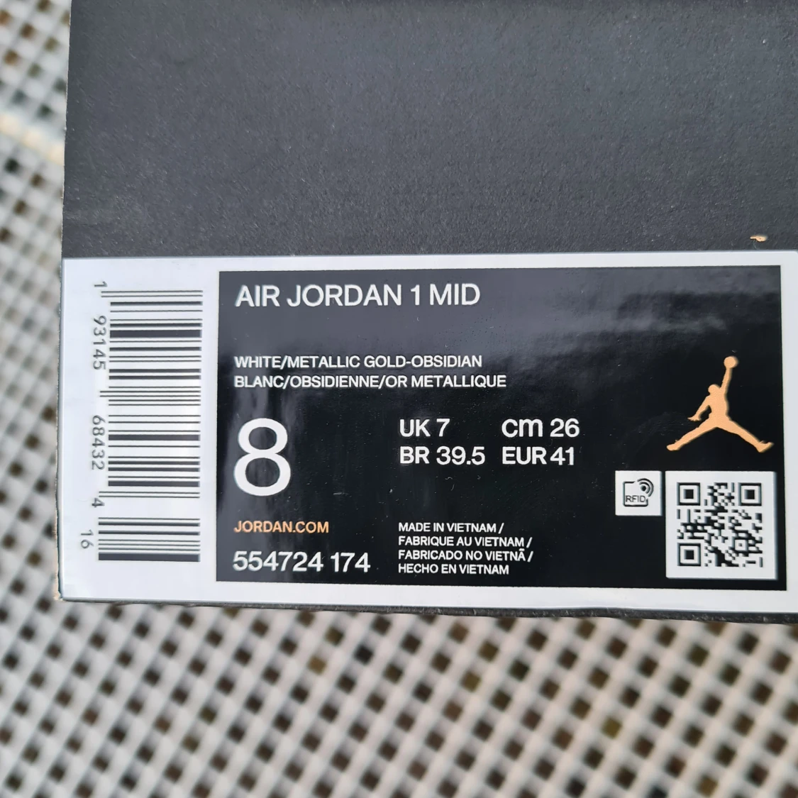 Jordan 1 mid "Obsidian" - 91