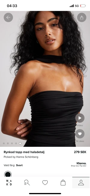 Topp - Topp från nakd by Hanna Schönberg använd en gång i storlek xs. Slutsåld på hemsidan 