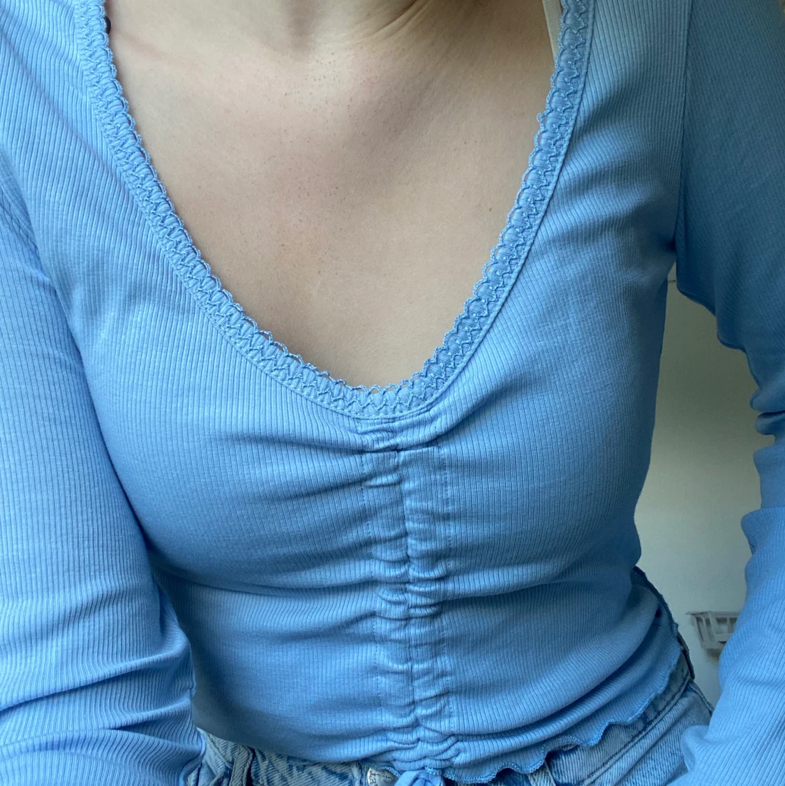 Helt ny blå långärmad tröja från hm