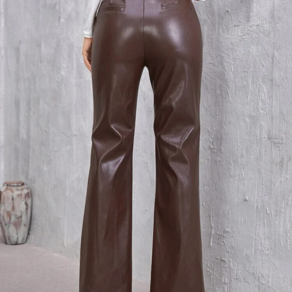 Skinnbyxor bruna  - 91