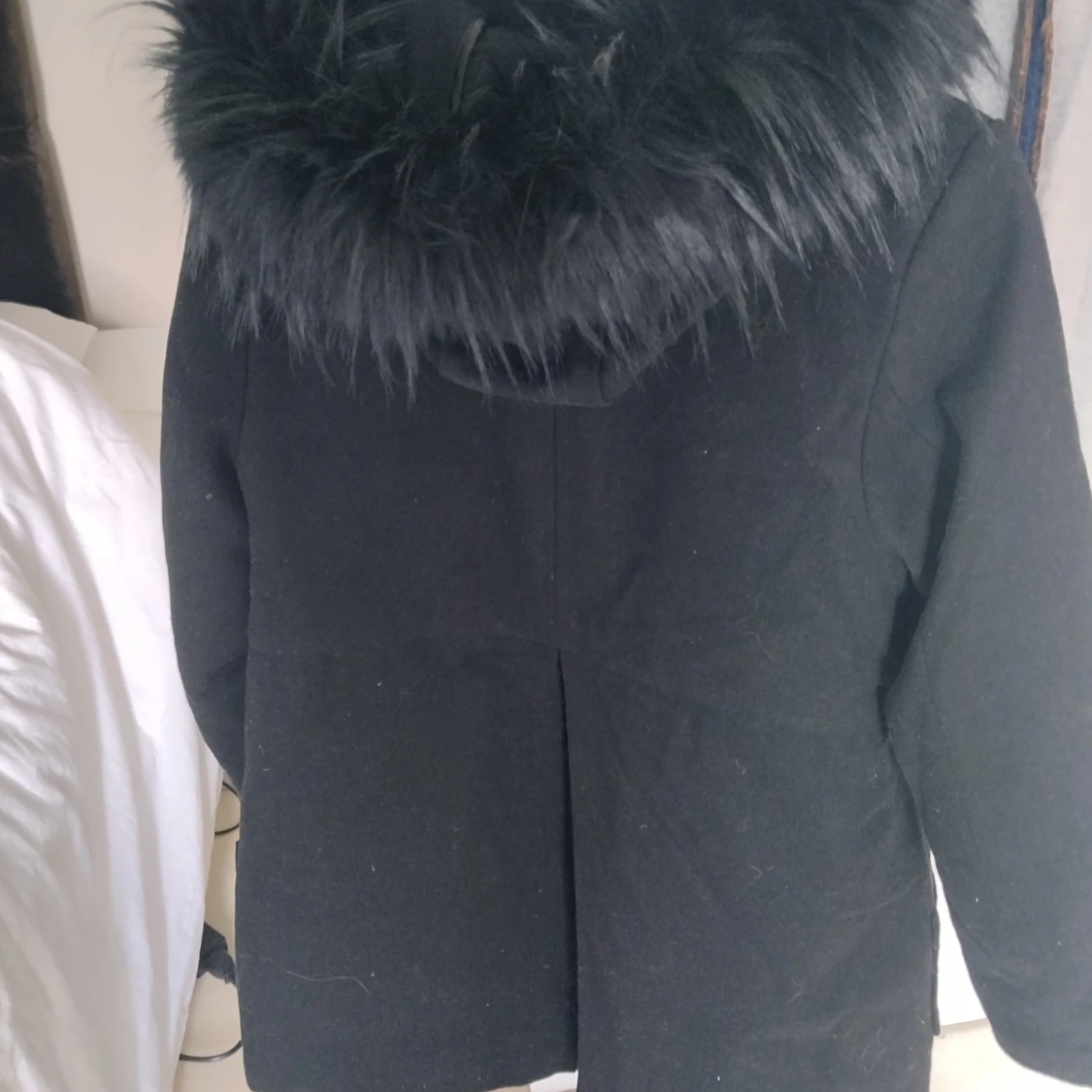 Ullkappa med päls  - 90