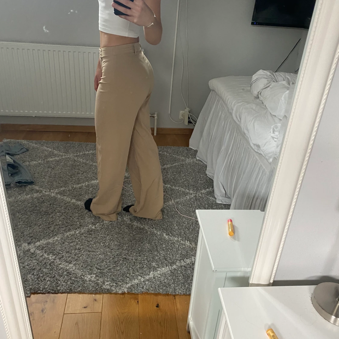 Beigakostymbyxor - 91