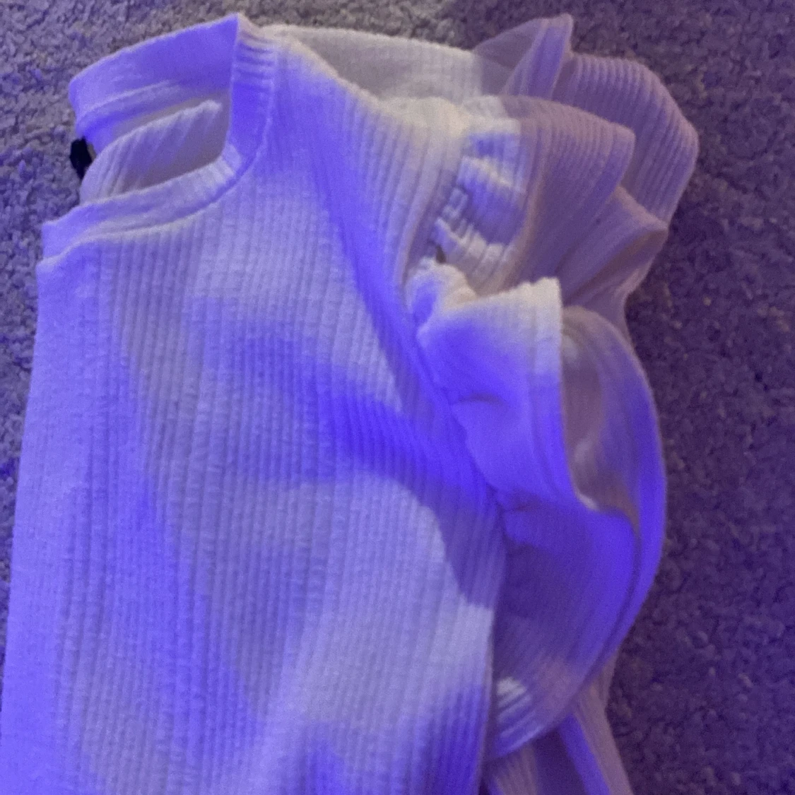 Vit Långarmad volang tröja ZARA - 90