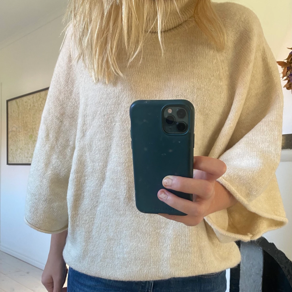 Stickad tröja med trekvartsärmar Zara - 90