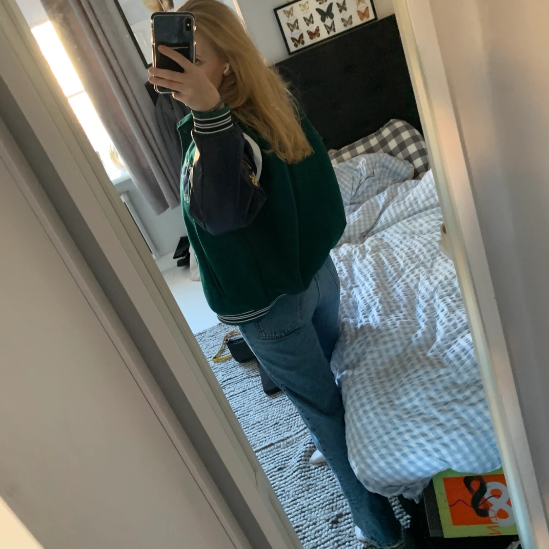  Grön Collegejacka - 90