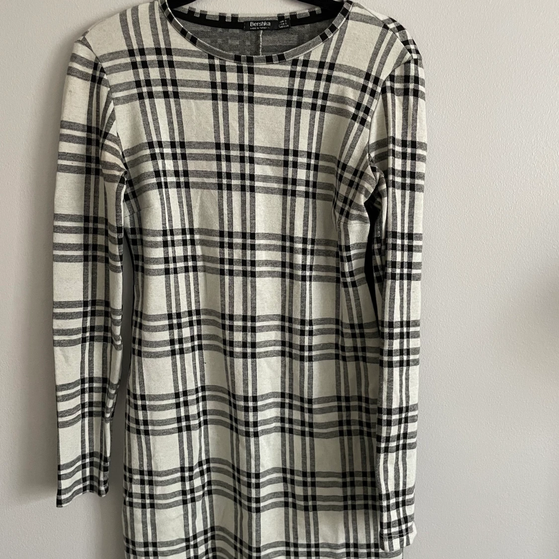 Rutig kort klänning , S