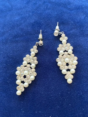 Örhängen  - Gnistrande örhängen med rhinestones 