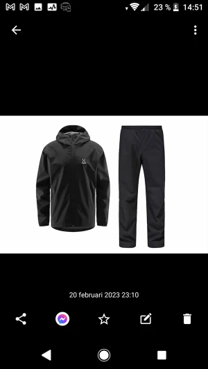 Haglöfs jacka plus byxa nytt - Jacka och byxor storlek M 1500 för jacka. 1500för byxor 