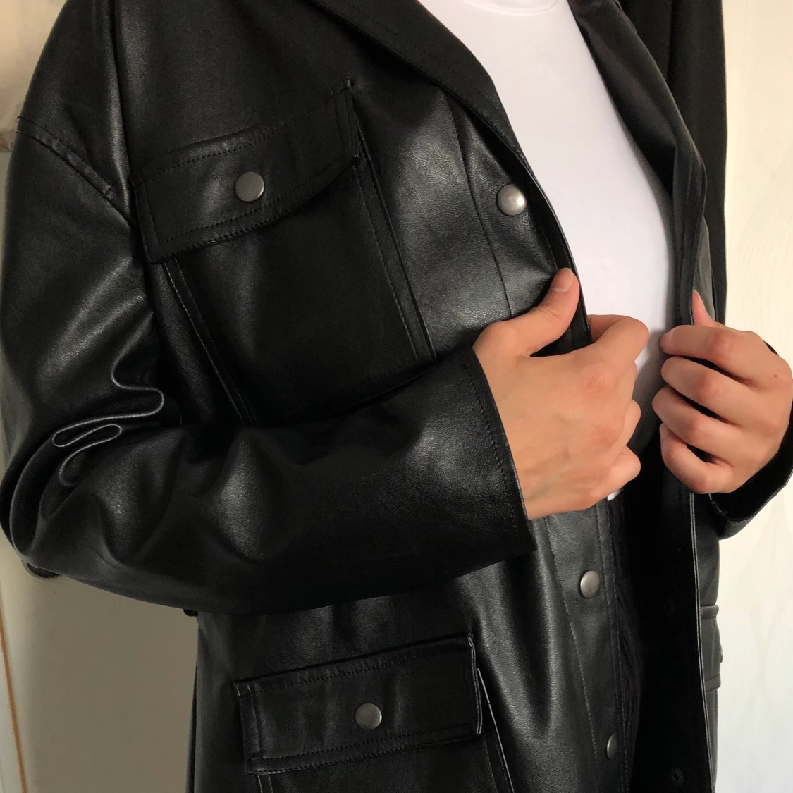 Läderjacka  - 90
