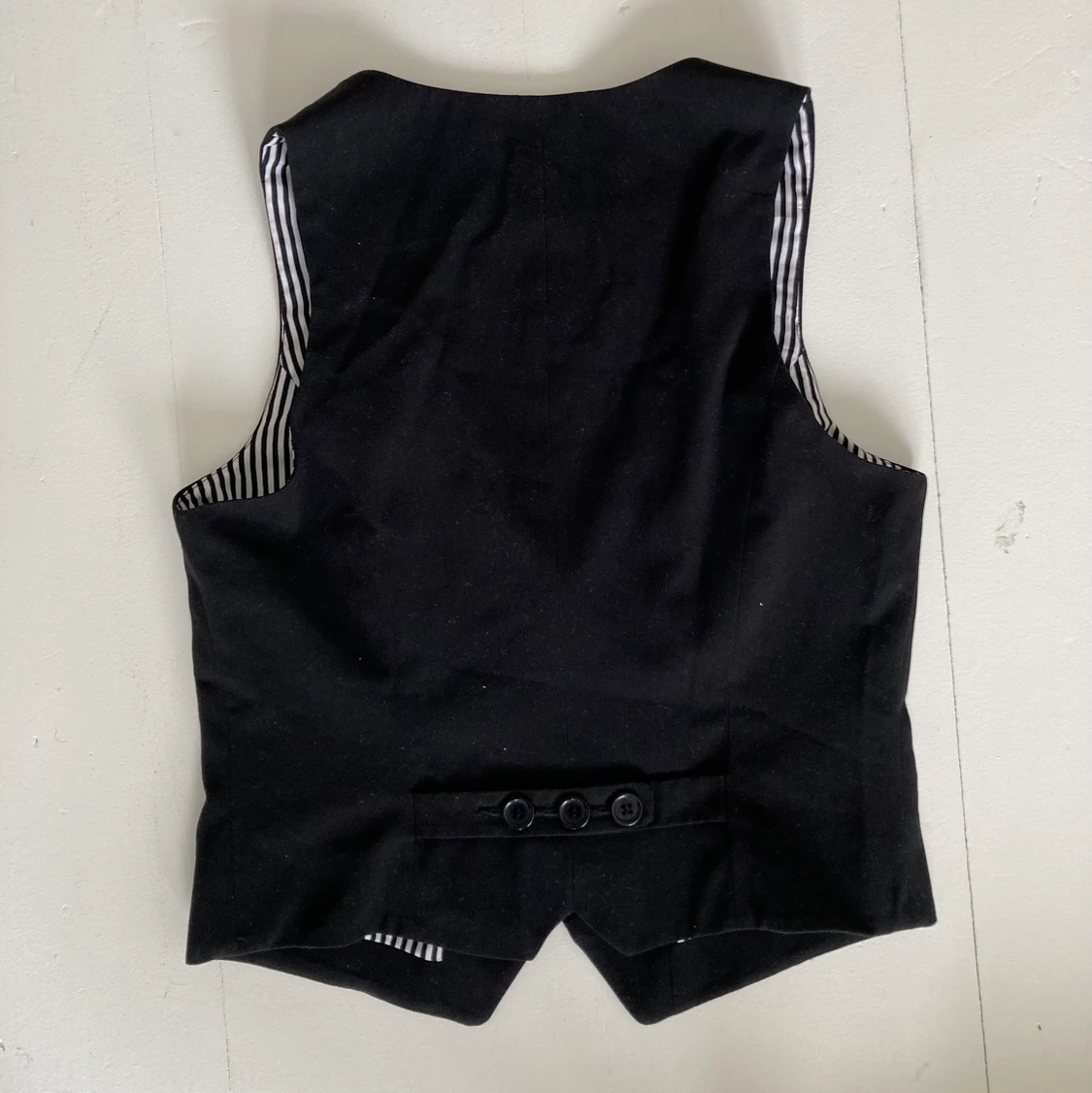 Svart kostym väst  - 90