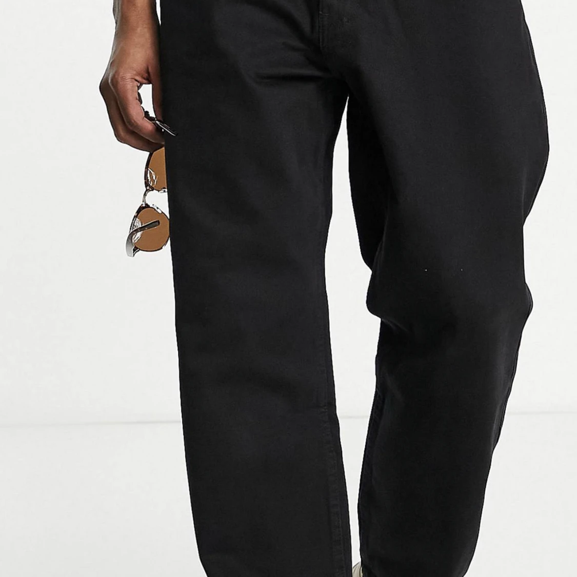 Bershka - Svarta, Baggy jeans - 90