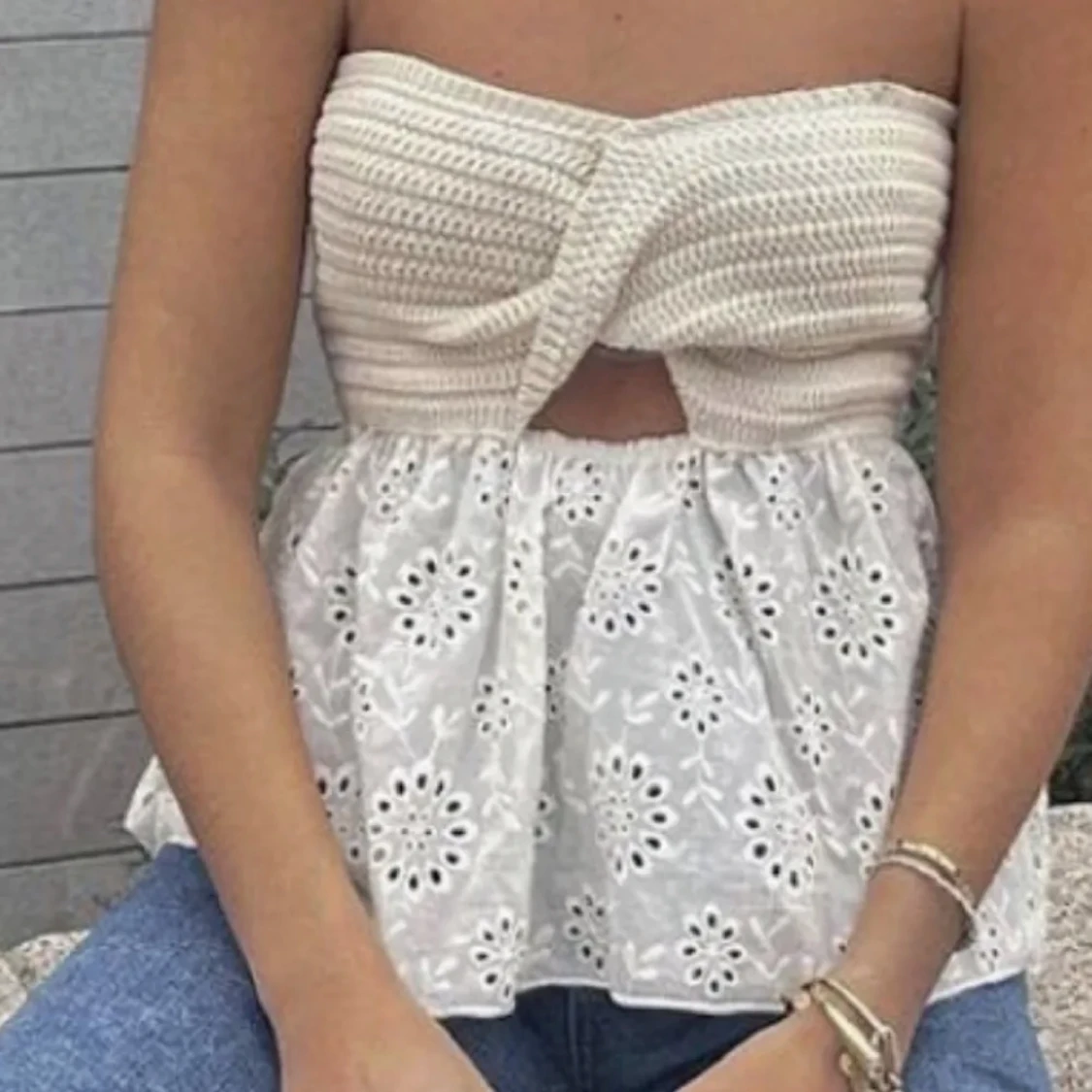 Söt bandoa topp från zara💕💕 - 90