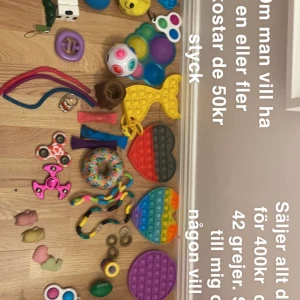 Fidget Toys  - Hej, jag säljer alla mina fidget toys för använder inte dom. 42 stycken 50 kr styck eller 400 för alla. Skriv till mig privat innan ni köper!