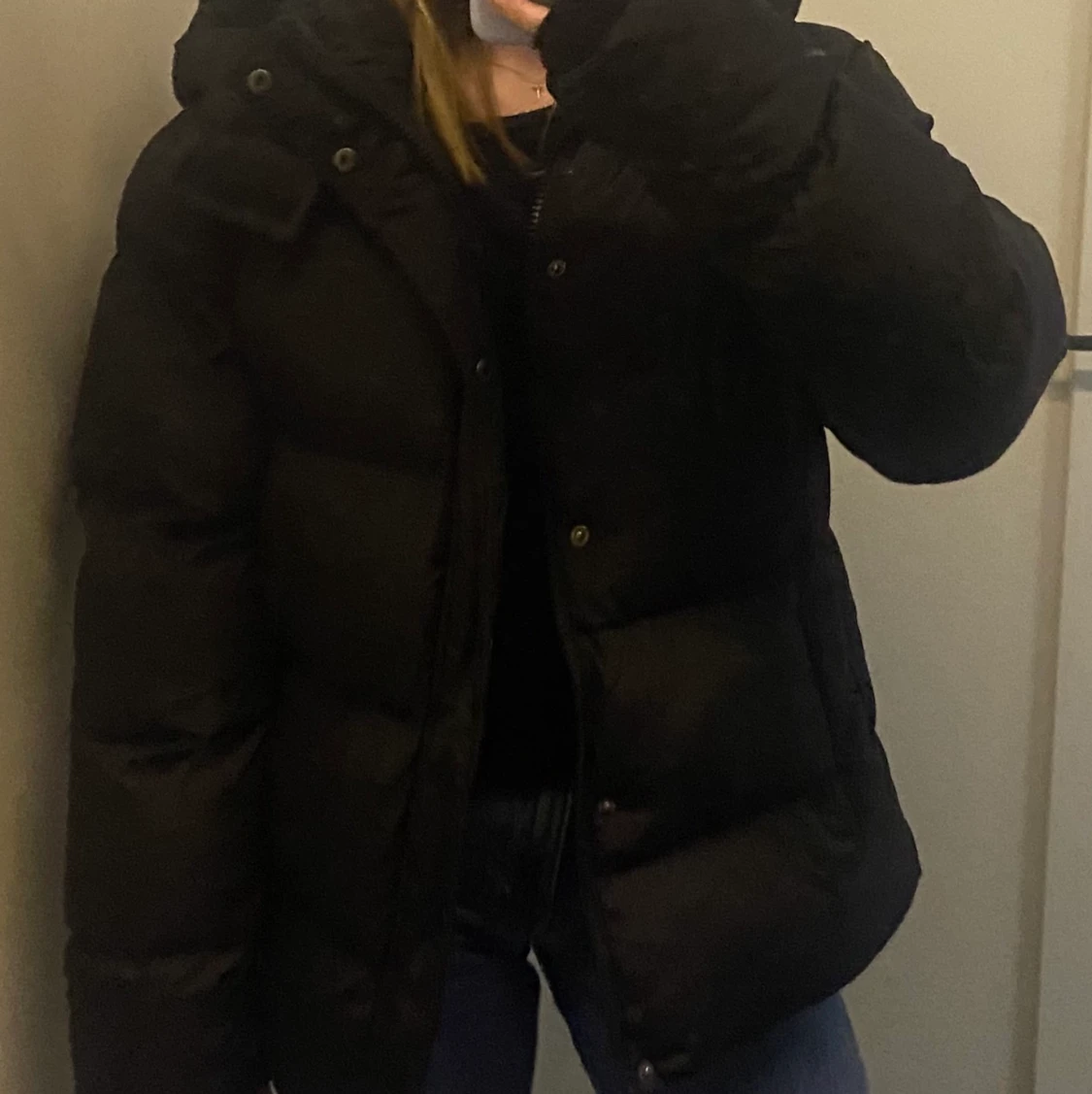 Svart pufferjacka - 91
