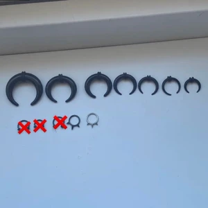 Näsringar - Aldrig använt! Tvättar rent innan jag skickar iväg dem. Du kan välja att beställa en eller fler.