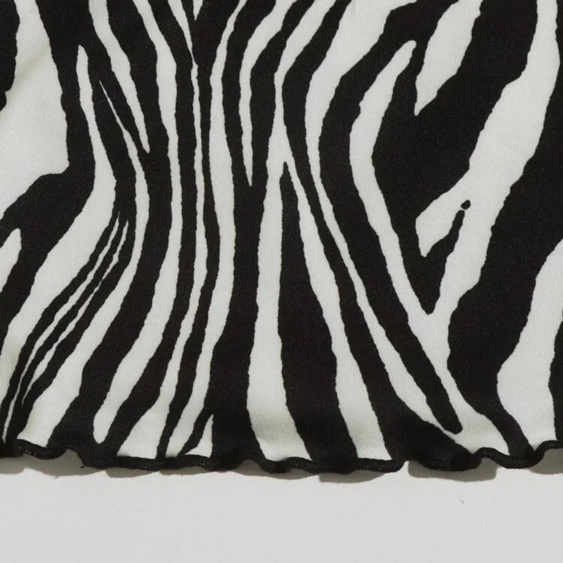 Svart/vita linne zebra mönster - 91