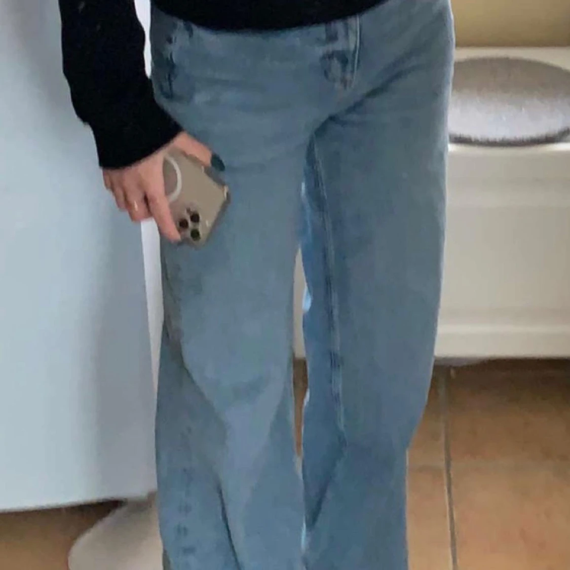 Ljusblåa jeans  - 90