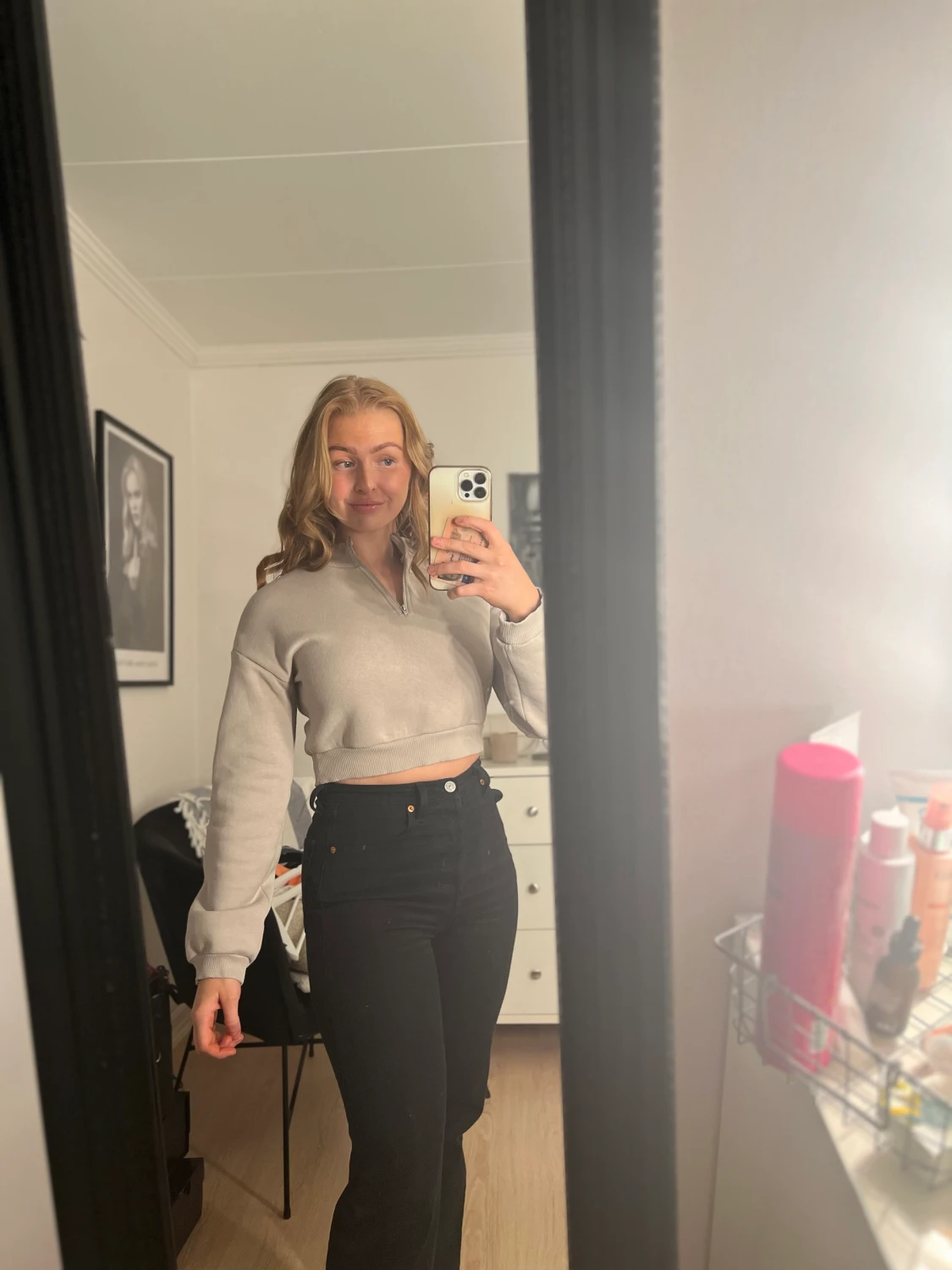 Beige tröja NLY TREND