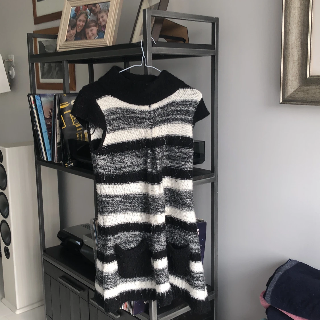 Stickad randiga teöja