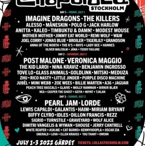 Lollapalooza - Säljer min 3 dagars biljett möts upp i Stockholm imorgon har pappersform 