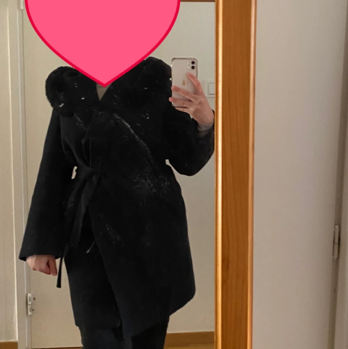 Kappa med fuskpäls - 90