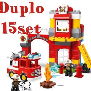 Duplo lego - 15 st set. Nypris 3.500 ungefär.Tyvärr finns inte manualerna kvar. Men alla nummer på det finns kvar,så det är lätt att kolla internet 