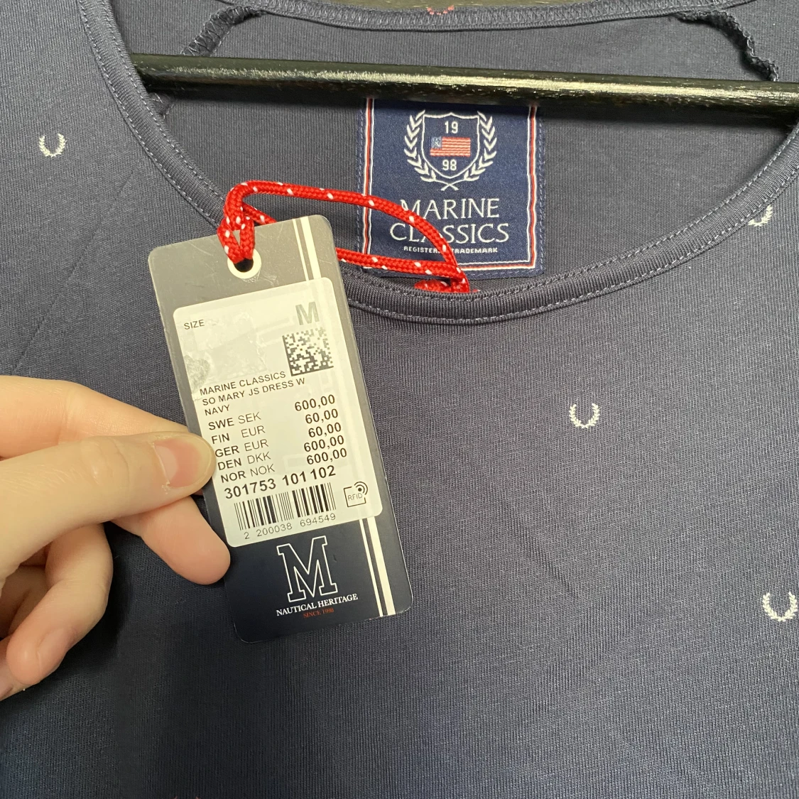 Sommar klänning med marint motiv - 91