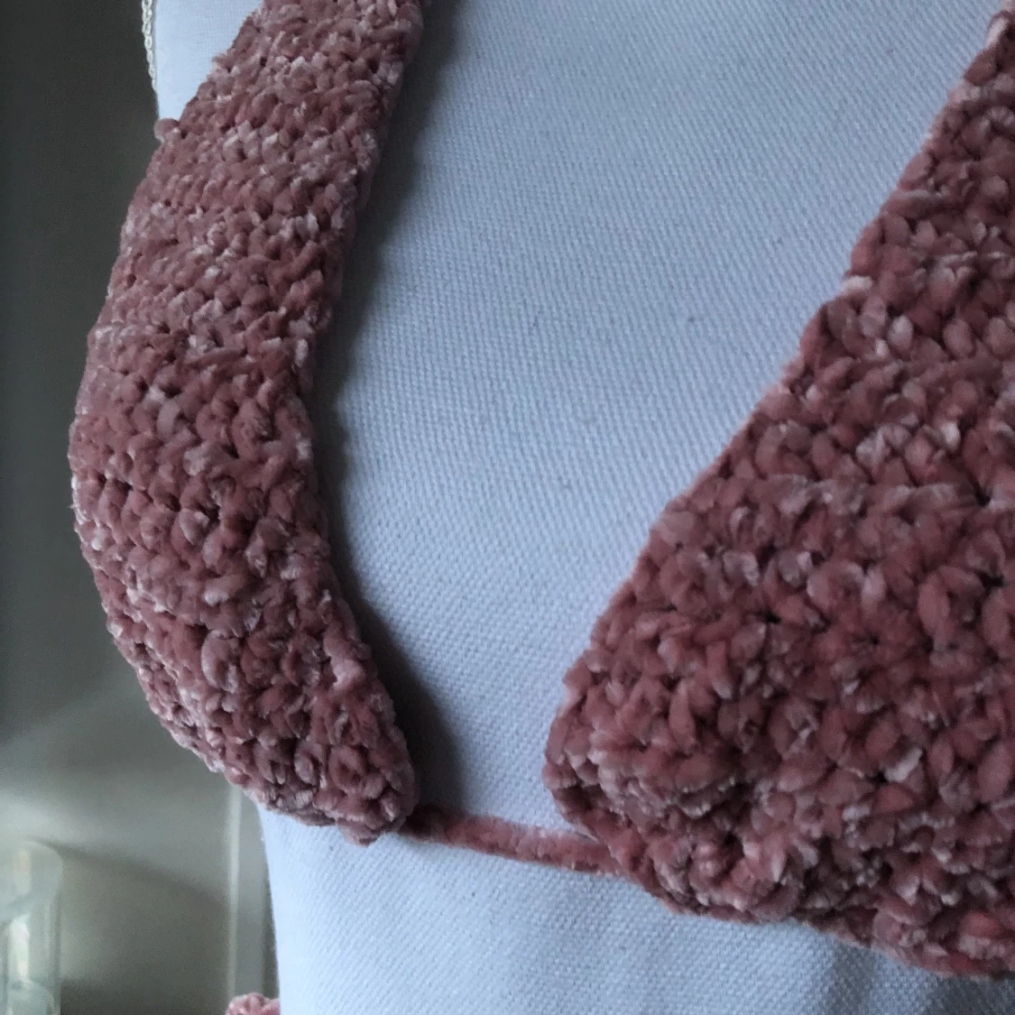 Virkad bikini i sammet - 90