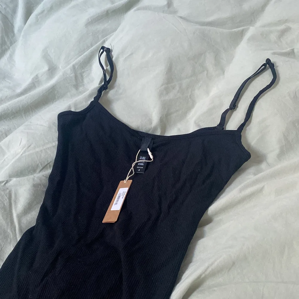 Intressekoll på denna populära svarta skimsklänning! Jätteskönt och stretchigt material och faller fint på kroppen:) Aldrig använd utan endast provad, så prislapp är kvar.. Klänningar.