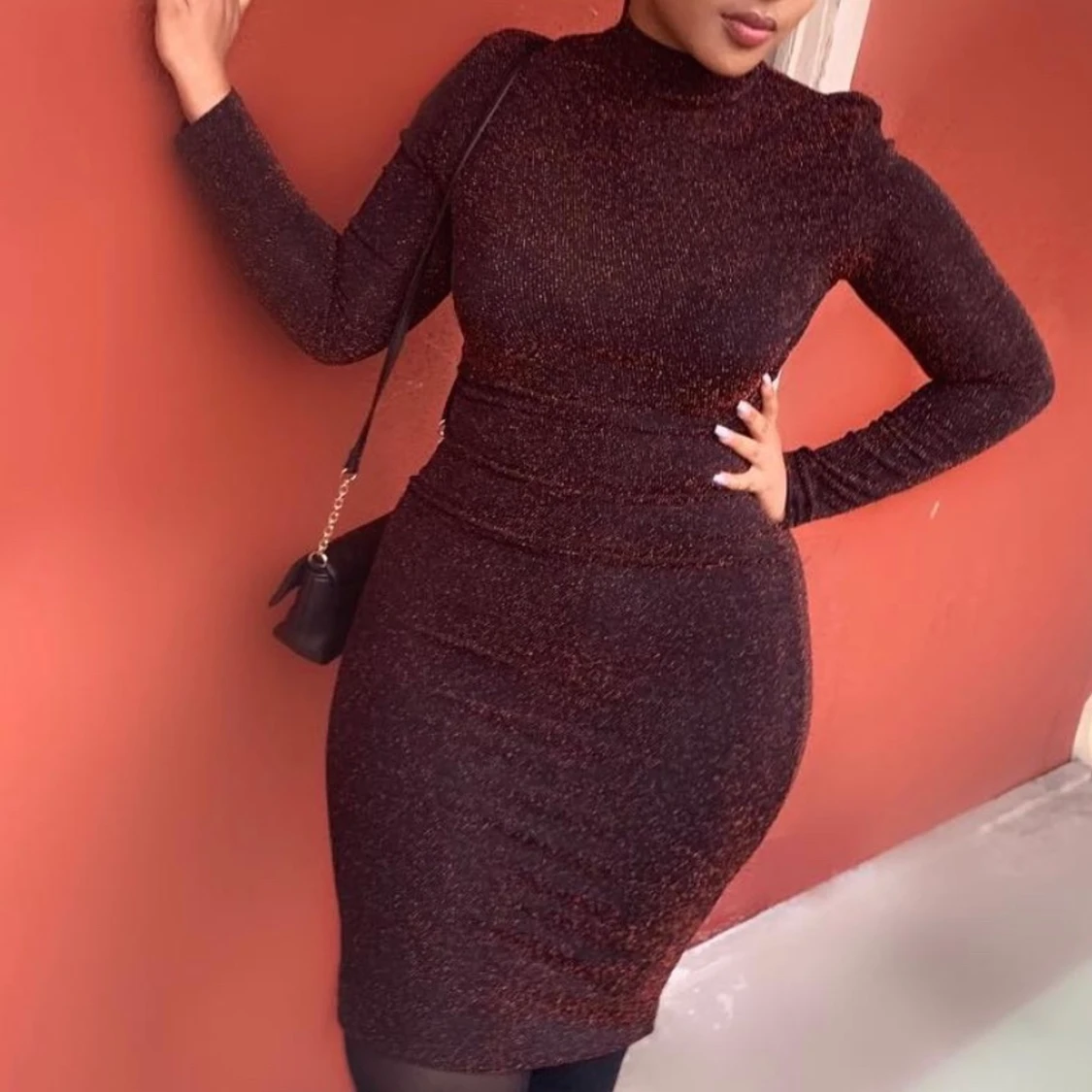 Tight Glitter Red dress - 90