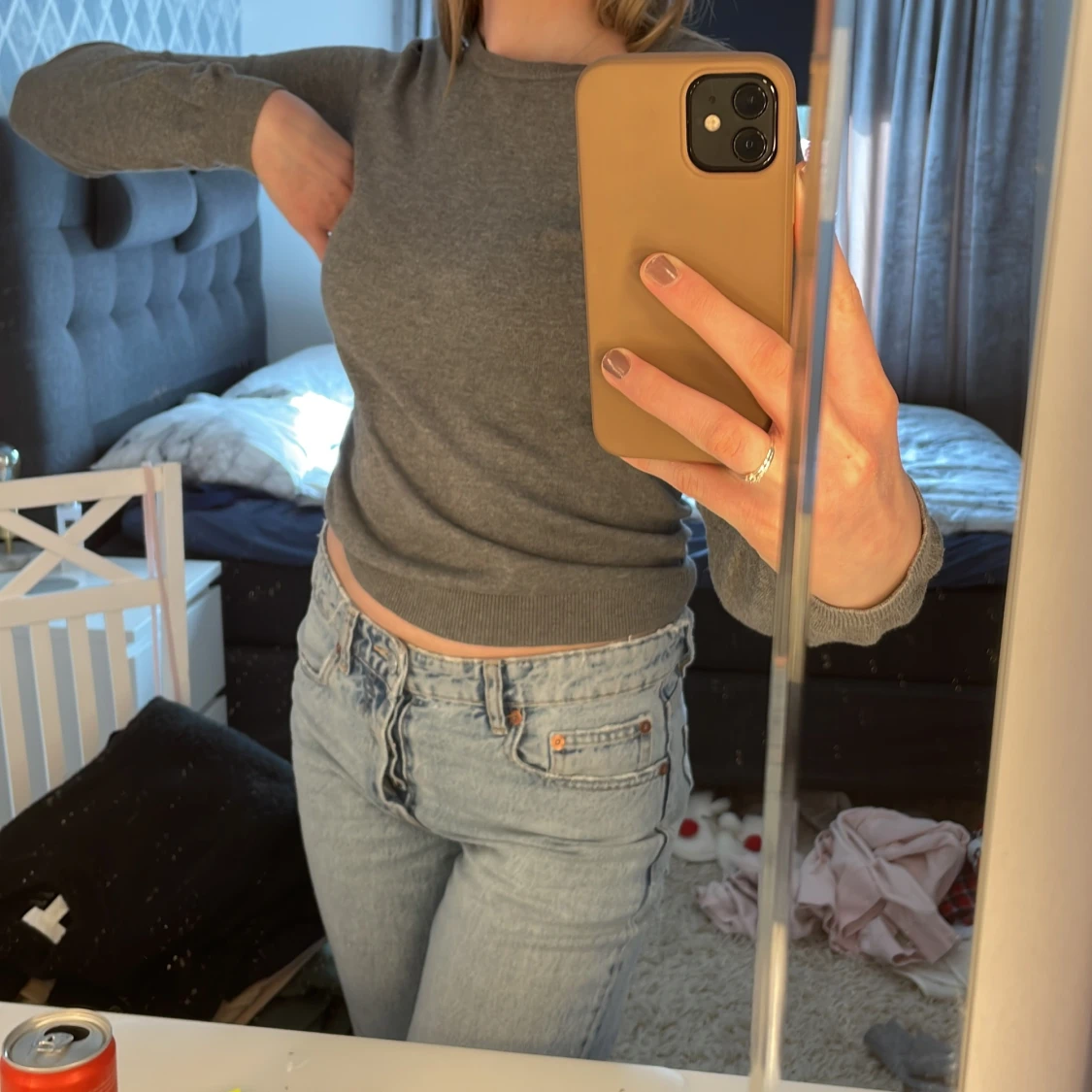 Tunn stickad topp  - 90