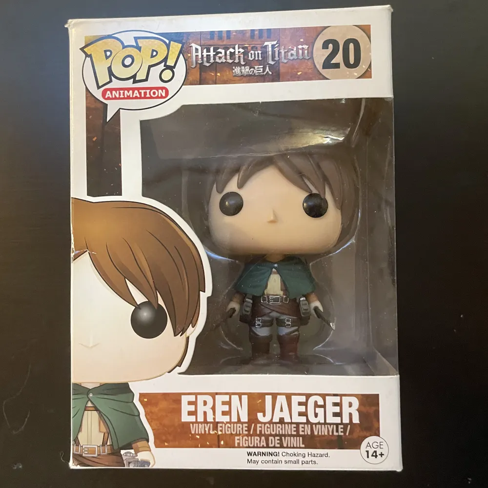 Eren Jeager Funko Pop Figure 20. Ovanlig figur som icke säljs mer. Fint nyskick utan skador. Pris baserat på liknande annonser online. Frakt ingår.. Övrigt.