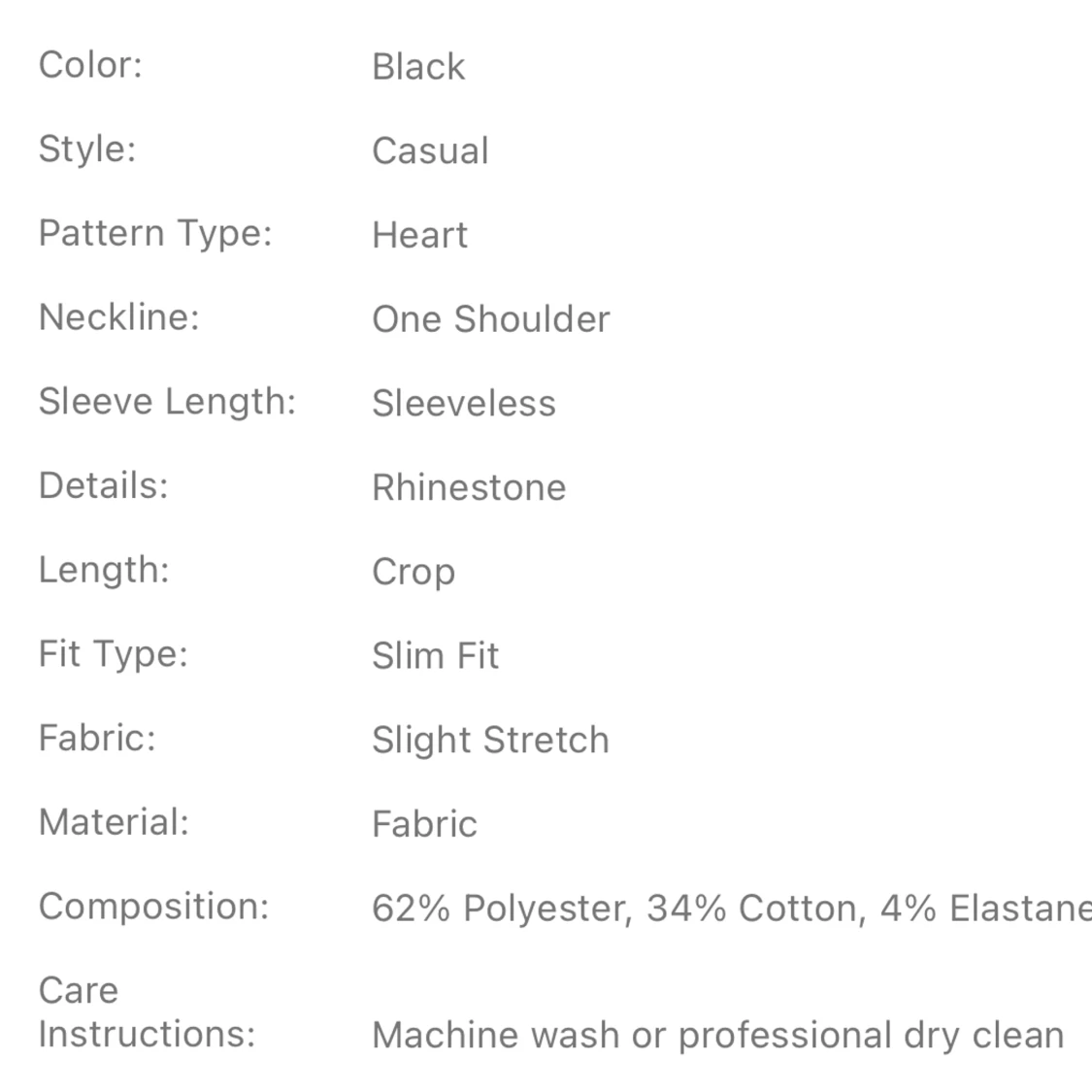 one shoulder croptop - 91